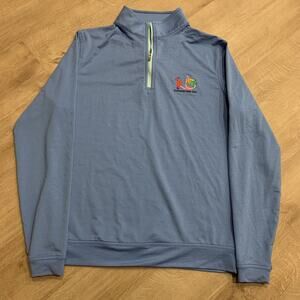 Peter Millar Perth Melange 1/4 Quarter Zip Pullover Mens Small Performance Golf